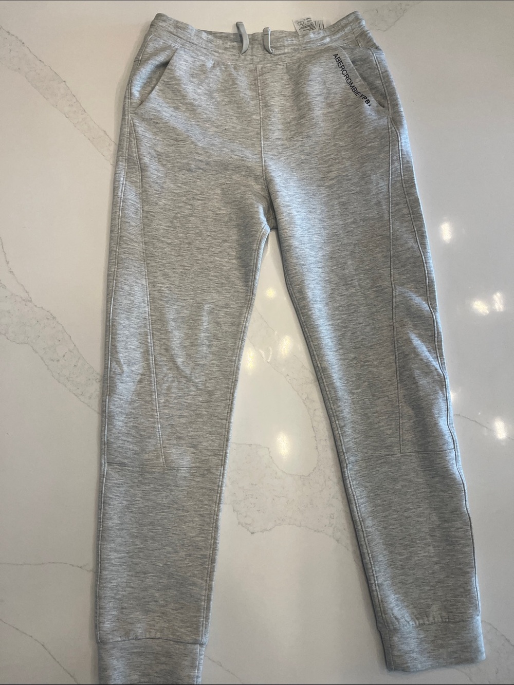 Abercrombie & Fitch Kids Light Gray Jogger Bottoms